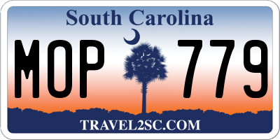 SC license plate MOP779