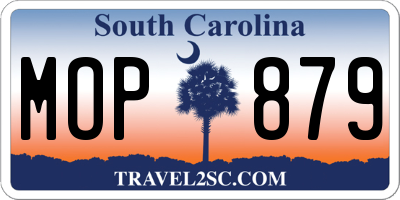 SC license plate MOP879