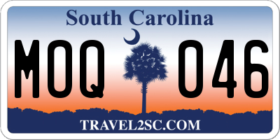 SC license plate MOQ046