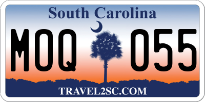 SC license plate MOQ055