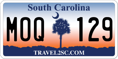 SC license plate MOQ129