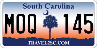SC license plate MOQ145