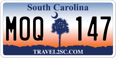 SC license plate MOQ147