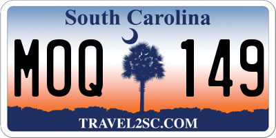SC license plate MOQ149