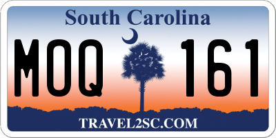 SC license plate MOQ161