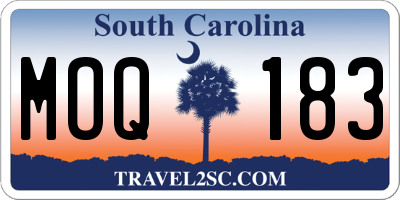 SC license plate MOQ183