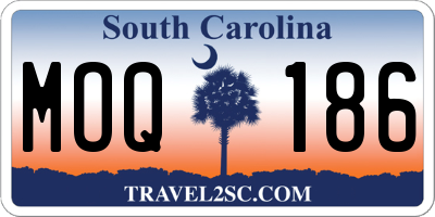 SC license plate MOQ186