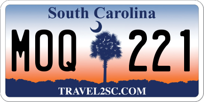 SC license plate MOQ221