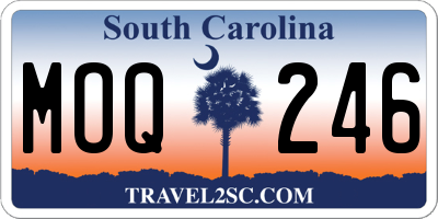 SC license plate MOQ246