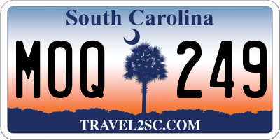 SC license plate MOQ249
