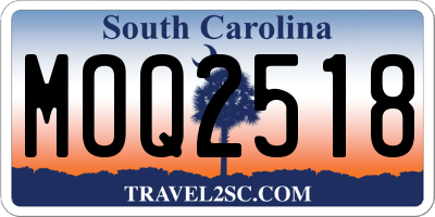 SC license plate MOQ2518