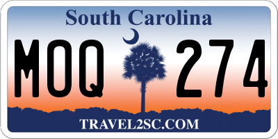 SC license plate MOQ274