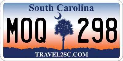 SC license plate MOQ298
