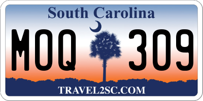 SC license plate MOQ309