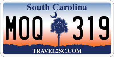 SC license plate MOQ319