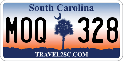 SC license plate MOQ328