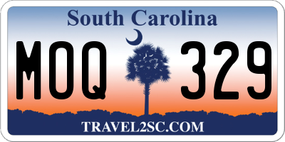SC license plate MOQ329