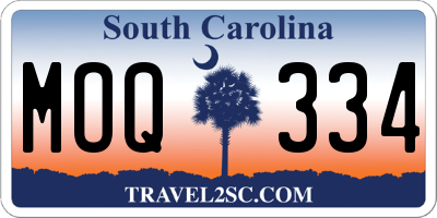 SC license plate MOQ334