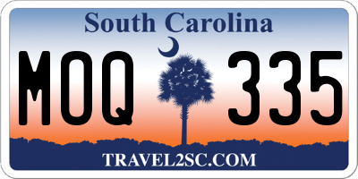 SC license plate MOQ335