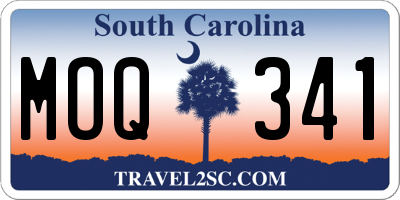 SC license plate MOQ341