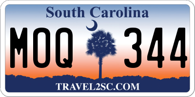 SC license plate MOQ344