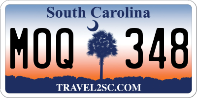 SC license plate MOQ348