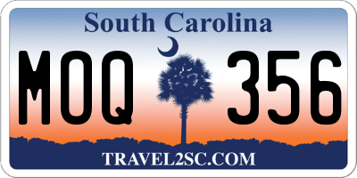 SC license plate MOQ356