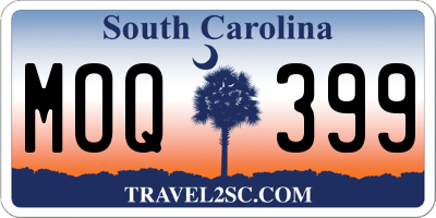 SC license plate MOQ399