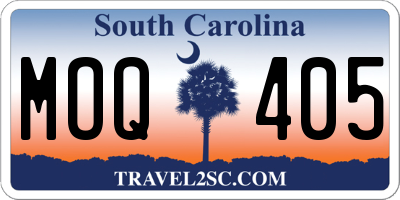 SC license plate MOQ405