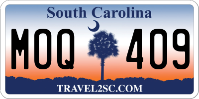 SC license plate MOQ409