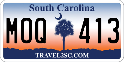 SC license plate MOQ413