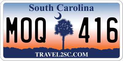 SC license plate MOQ416