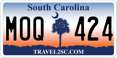 SC license plate MOQ424