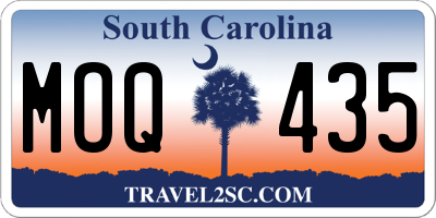 SC license plate MOQ435