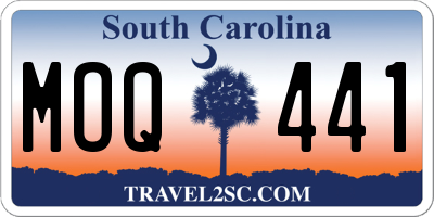 SC license plate MOQ441