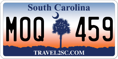 SC license plate MOQ459