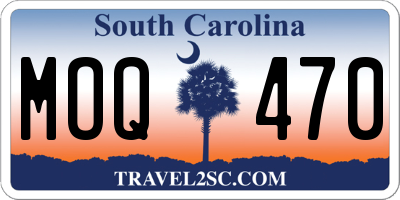 SC license plate MOQ470