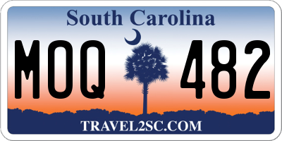 SC license plate MOQ482