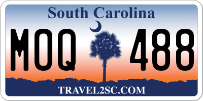 SC license plate MOQ488