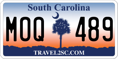 SC license plate MOQ489