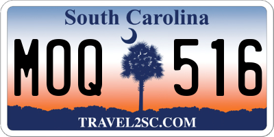 SC license plate MOQ516