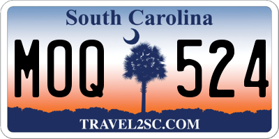 SC license plate MOQ524