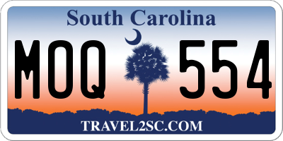SC license plate MOQ554