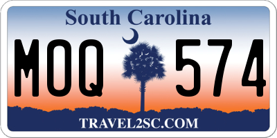 SC license plate MOQ574