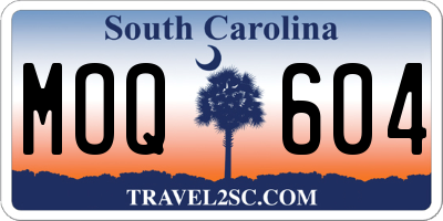 SC license plate MOQ604