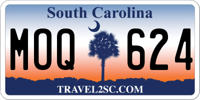 SC license plate MOQ624