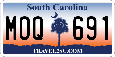 SC license plate MOQ691