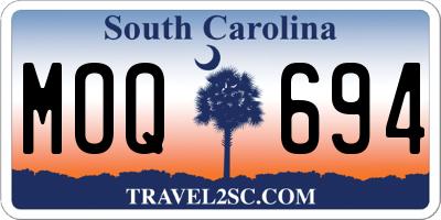 SC license plate MOQ694