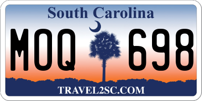 SC license plate MOQ698