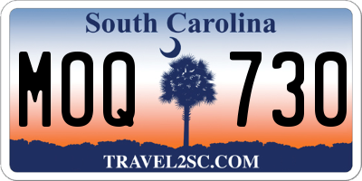 SC license plate MOQ730